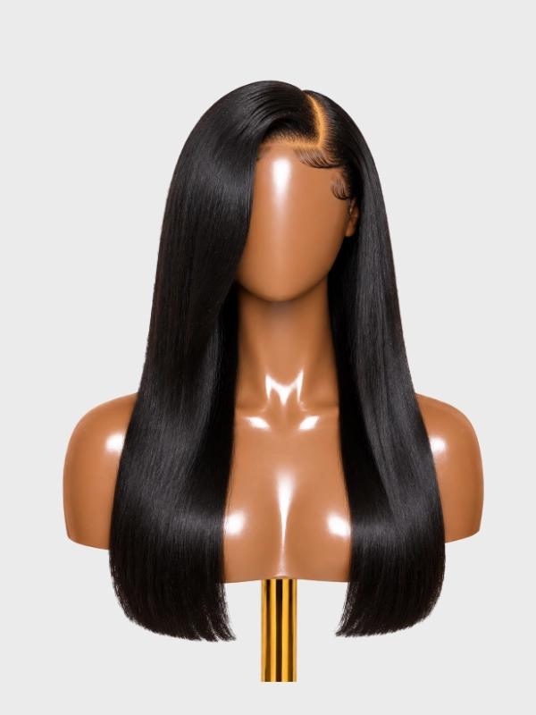 luxury 2×6 16″ bone straight density 250
